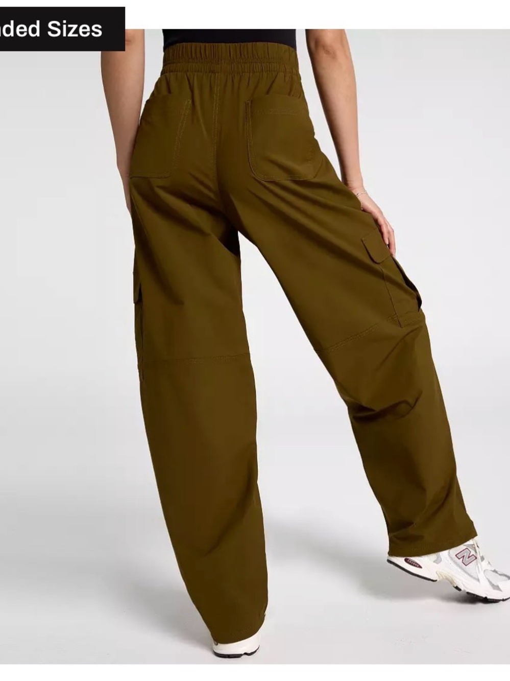 CALIA by Carrie Underwood Olive Green Wide-Leg Cargo Pants - Picture 2 of 9
